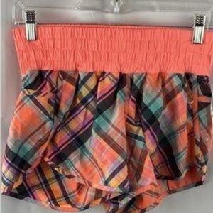 Plaid Coral Women's Shorts